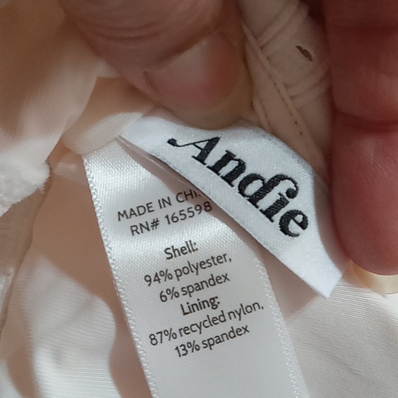 Andie Bikini LARGE Swim Top TRIANGLE BELMAR COCONUT CREAM NEW Beach Resort - Picture 5 of 5